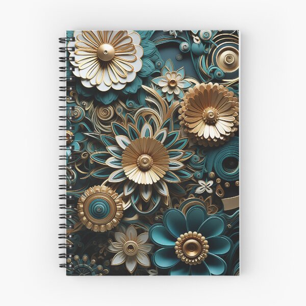 Item preview, Floral Steampunk Paperwork Cogwork Art Flowers designed and sold by Basti09.
