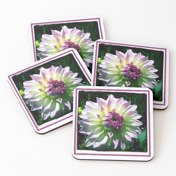 Item preview, White and Purple Dahlia designed and sold by JuliaWright.