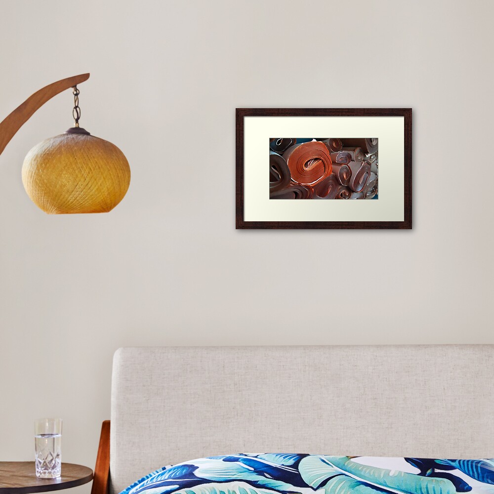 Old Parchments Framed Art Print