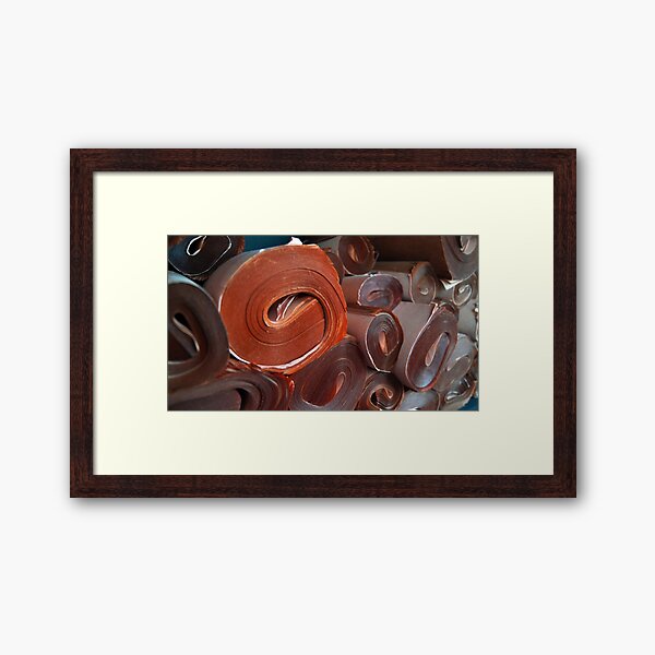 Old Parchments Framed Art Print