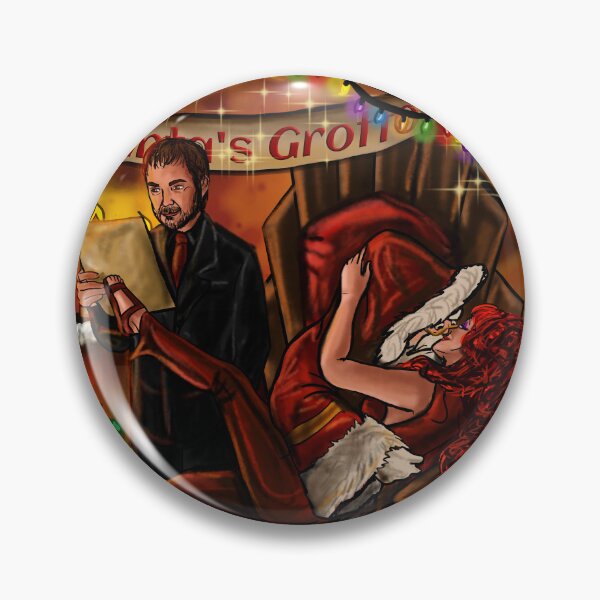 Item preview, Crowley and Rowena Meet Santa designed and sold by MidnightSilver.