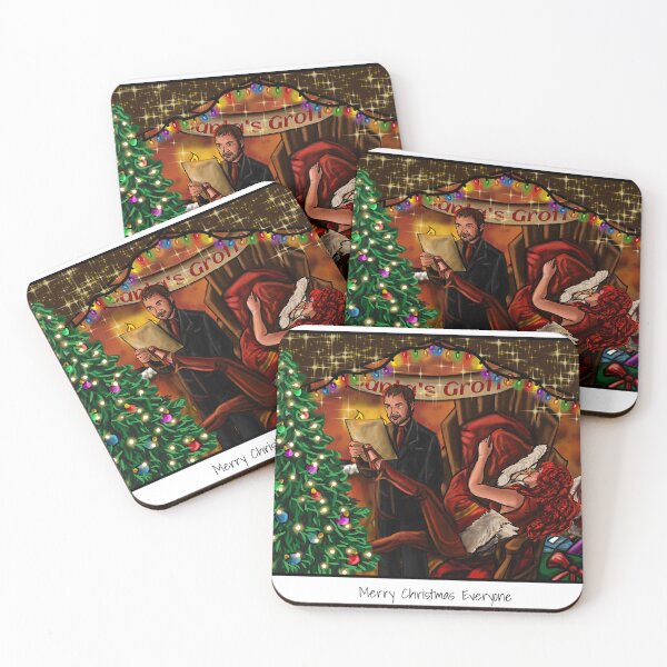 Item preview, Crowley and Rowena Meet Santa designed and sold by MidnightSilver.