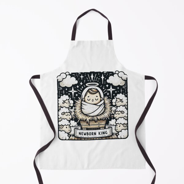 Item preview, Newborn King Jesus Manger Sheep Good News Gospel designed and sold by plushism.