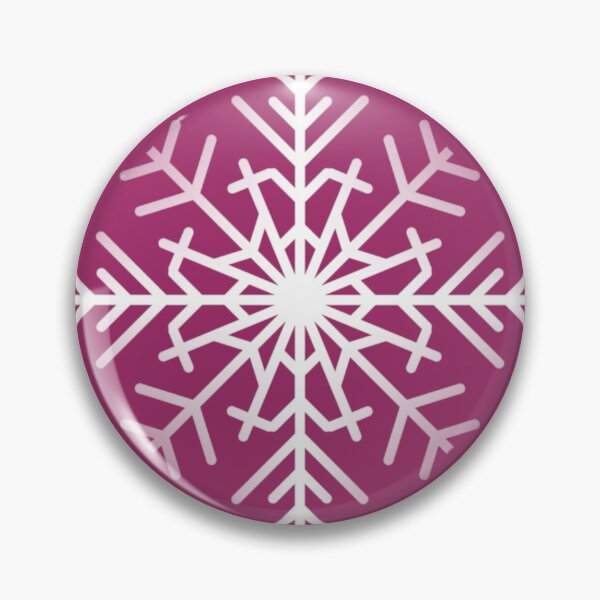Item preview, Pink Christmas magenta snowflake winter silhouette designed and sold by by-jwp.
