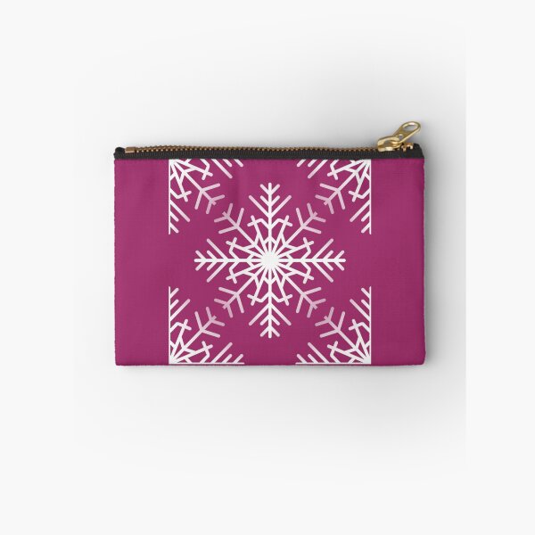 Item preview, Pink Christmas magenta snowflake winter silhouette designed and sold by by-jwp.