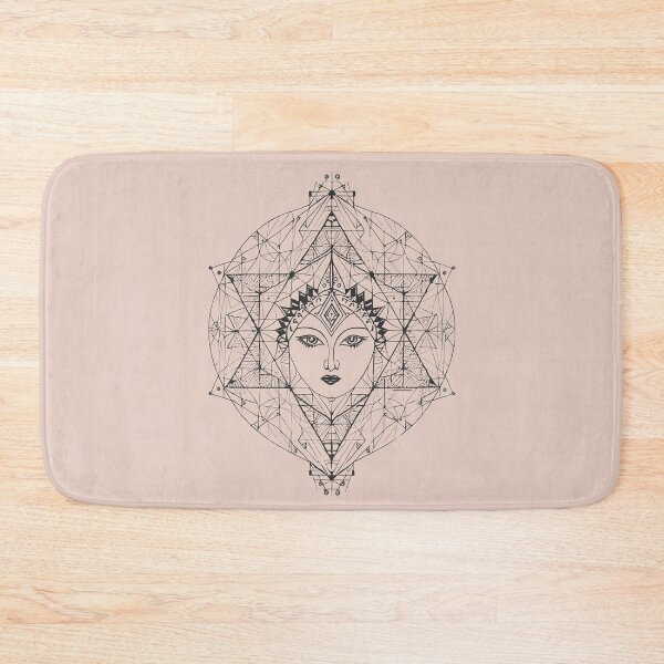 Item preview, Aztec Goddess in Black | Sacred Geometry Portraits designed and sold by monkeybusiness.pt.
