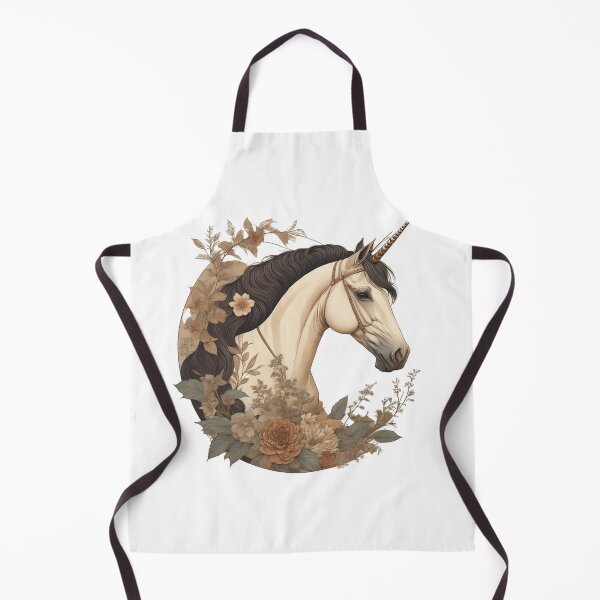 Item preview, Unicorn with long mane and beautiful flowers designed and sold by Sanan Israyilli.