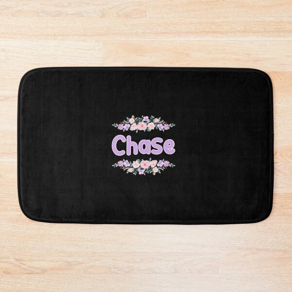 Item preview, Purple Flower Chase Name Label (Black) designed and sold by NormadWorld.