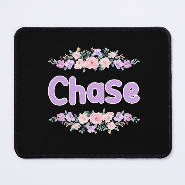 Item preview, Purple Flower Chase Name Label (Black) designed and sold by NormadWorld.