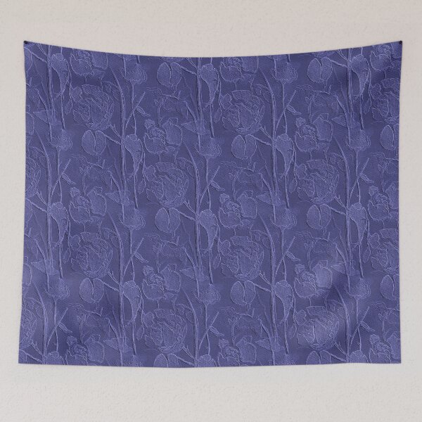 Item preview, My Patio Roses Purple Monochromatic Pattern  designed and sold by Artistestella.