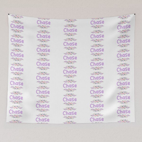 Item preview, Purple Flower Chase Name Label designed and sold by NormadWorld.