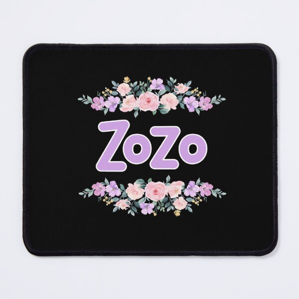 Item preview, Purple Flower Zozo Name Label (Black) designed and sold by NormadWorld.