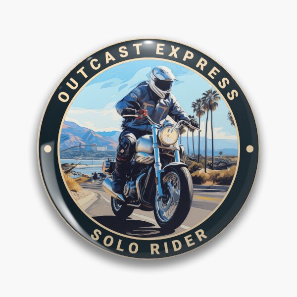 Item preview, Solo Rider Sticker | Outcast Express | Solo Motorcyclist designed and sold by ronengel.