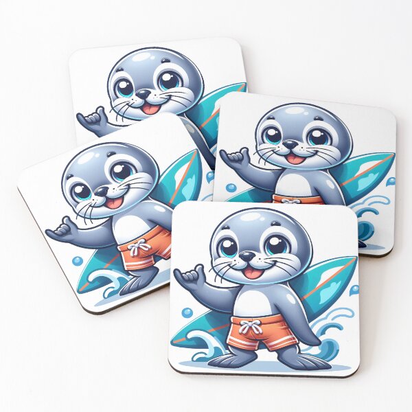 Item preview, Surfer Seal Adventure designed and sold by YoBoiRedgie.