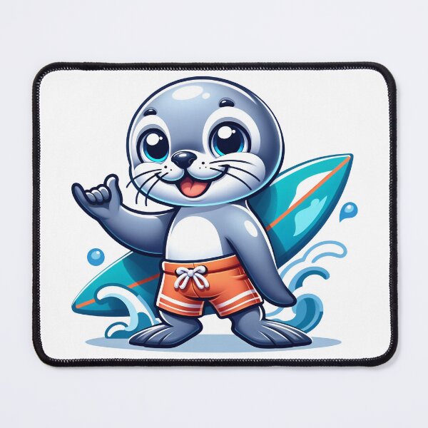 Item preview, Surfer Seal Adventure designed and sold by YoBoiRedgie.