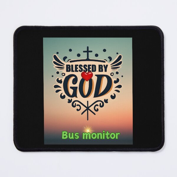 Item preview, BLESSED BY GOD BUS MONITOR designed and sold by carlos crane.