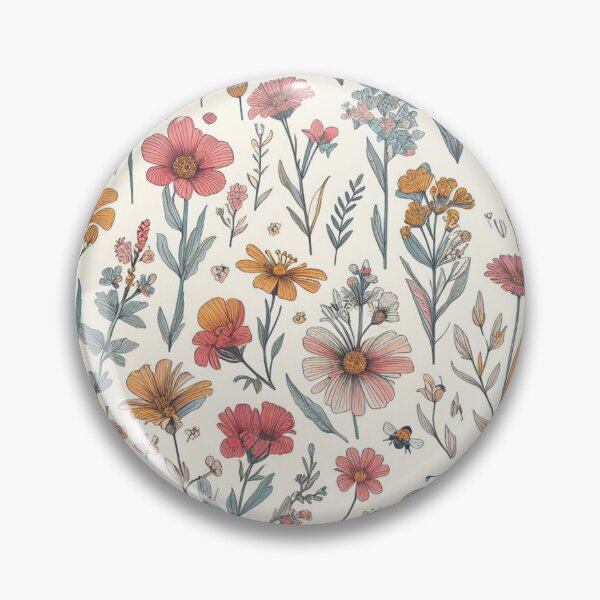 Item preview, Wild Flowers Pattern - Flowers, Floral, Flora, Vintage v2 designed and sold by erkabees.