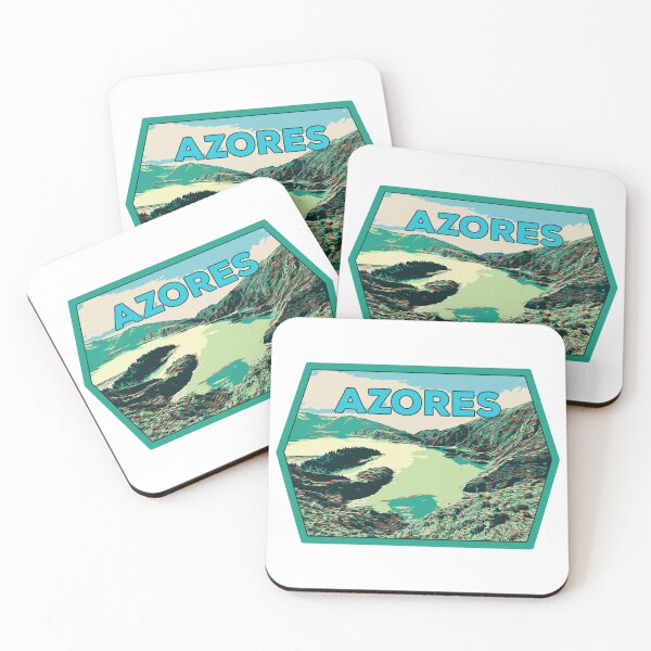Item preview, Seven Cities Lagoon Splendor: Azores Landscape Illustration designed and sold by Lemomo-artworks.