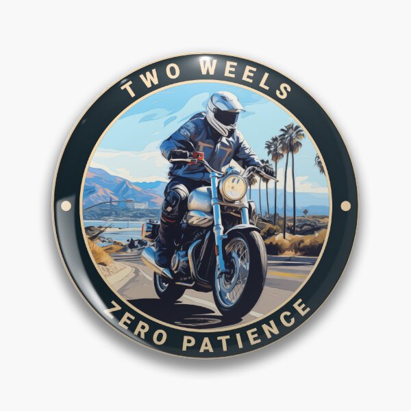 Item preview, Solo Rider Sticker | Two Wheels. Zero Patience | Solo Motorcyclist designed and sold by ronengel.