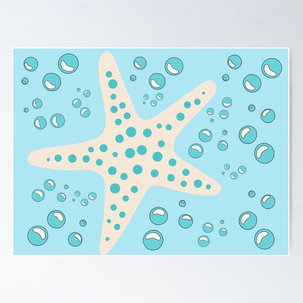 Item preview, Starfish with bubbles designed and sold by Juviraga.