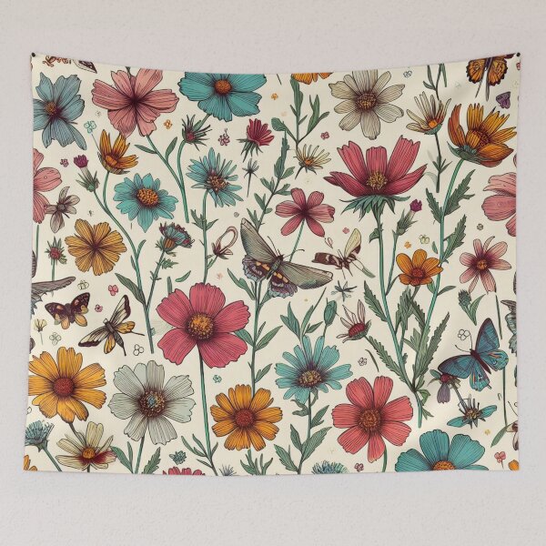 Item preview, Wild Flowers Pattern - Flowers, Floral, Flora, Vintage V.03 designed and sold by erkabees.