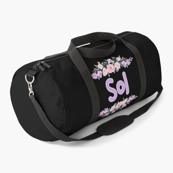 Item preview, Purple Flower Sol Name Label (Black) designed and sold by NormadWorld.