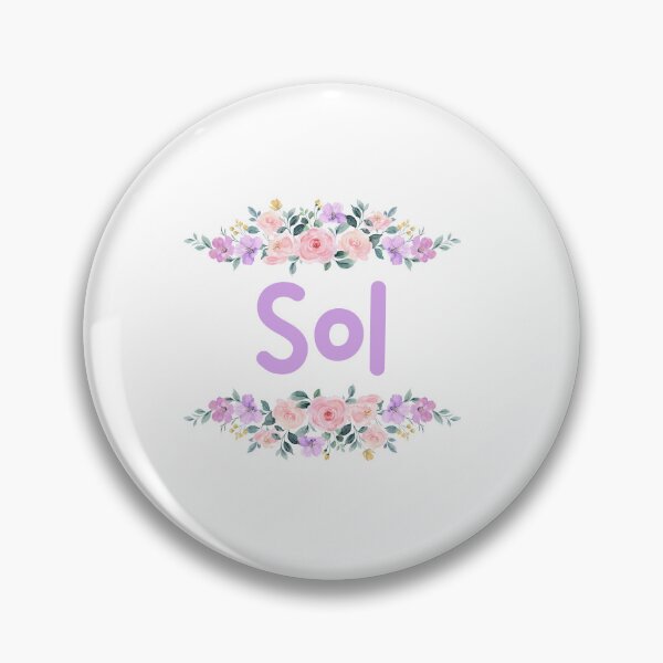 Item preview, Purple Flower Sol Name Label designed and sold by NormadWorld.