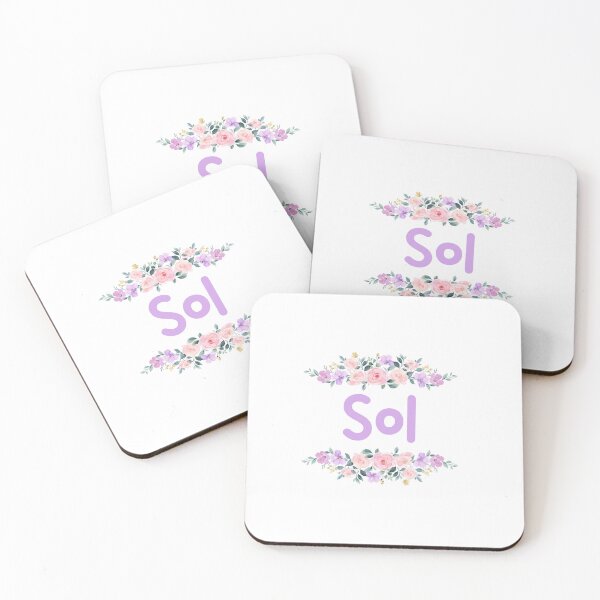 Item preview, Purple Flower Sol Name Label designed and sold by NormadWorld.