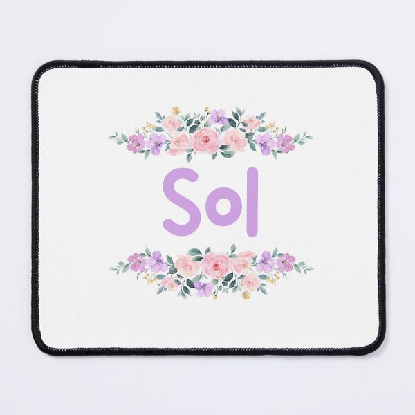 Item preview, Purple Flower Sol Name Label designed and sold by NormadWorld.