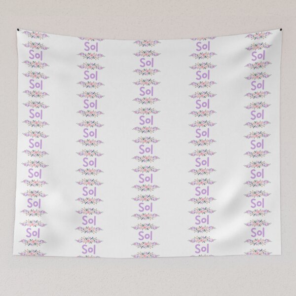Item preview, Purple Flower Sol Name Label designed and sold by NormadWorld.
