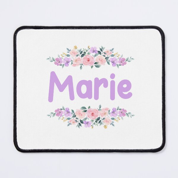 Item preview, Purple Flower Marie Name Label  designed and sold by NormadWorld.