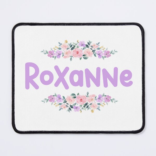 Item preview, Purple Flower Roxanne Name Label designed and sold by NormadWorld.