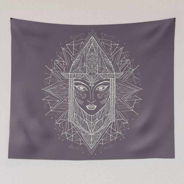 Item preview, Samurai Goddess | Sacred Geometry Portraits designed and sold by monkeybusiness.pt.