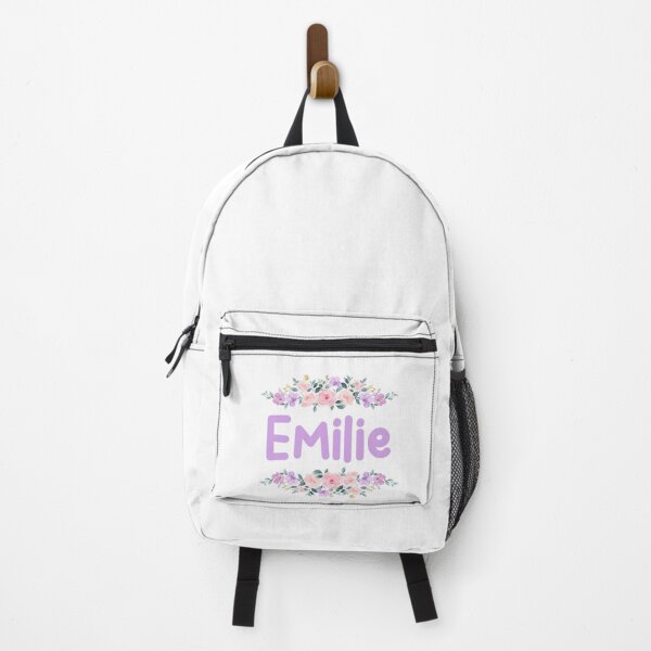 Item preview, Purple Flower Emilie Name Label designed and sold by NormadWorld.