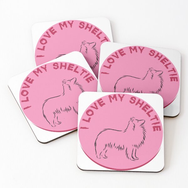 Item preview, I love my pink colored sheltie designed and sold by NexCreation.