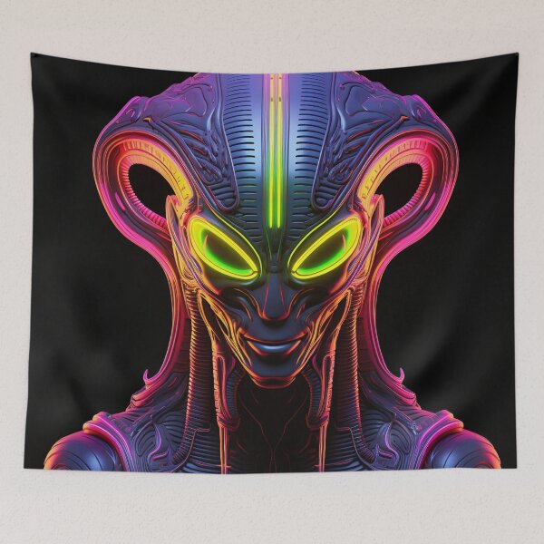 Item preview, Alien Neon Art 4 designed and sold by AstroRisq.
