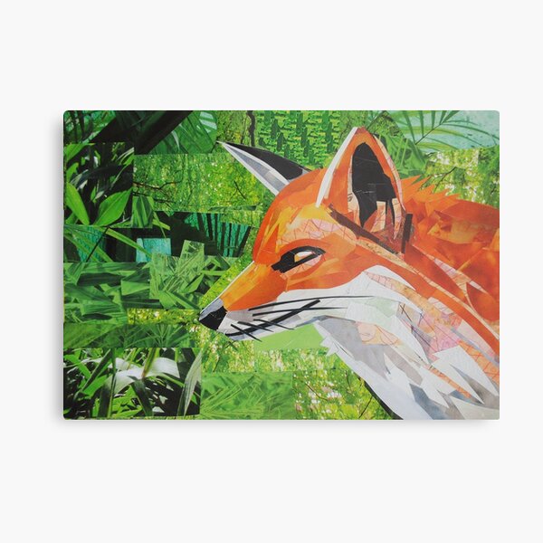 Foxy Metal Print