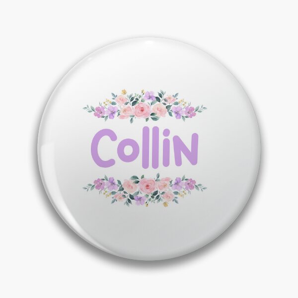 Item preview, Purple Flower Collin Name Label designed and sold by NormadWorld.