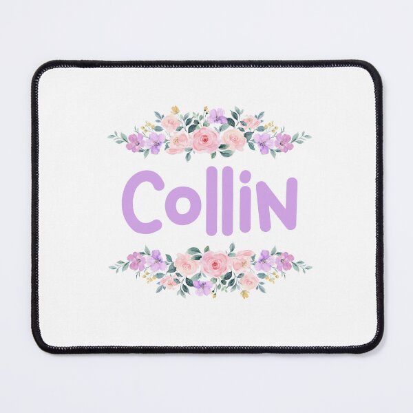 Item preview, Purple Flower Collin Name Label designed and sold by NormadWorld.
