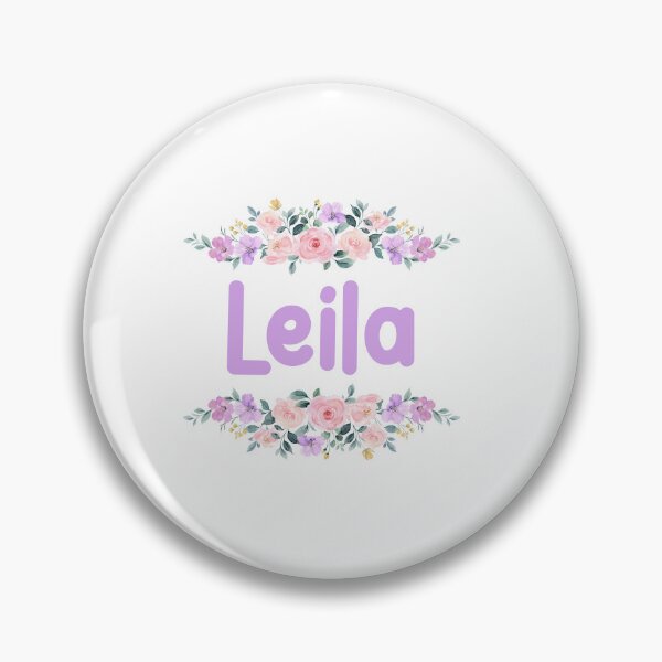 Item preview, Purple Flower Leila Name Label  designed and sold by NormadWorld.