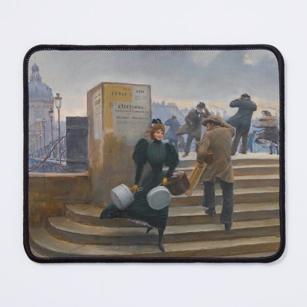 Item preview, Milliner on the Pont des Arts (1882) - Jean Béraud designed and sold by SALON DES ARTS.