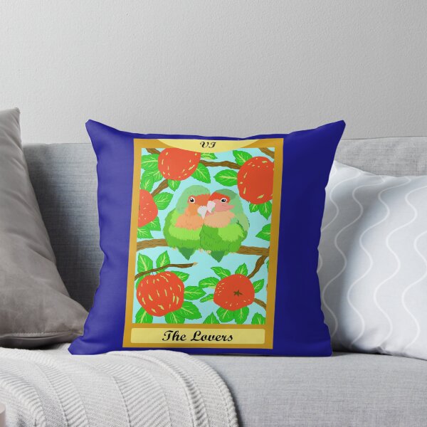 Item preview, The Lovers Lovebird Tarot Card designed and sold by TiffinByLK.
