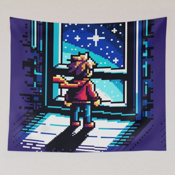 Aperçu de l'œuvre Exploration numérique pixélisée créée et vendue par PixelPunkster.