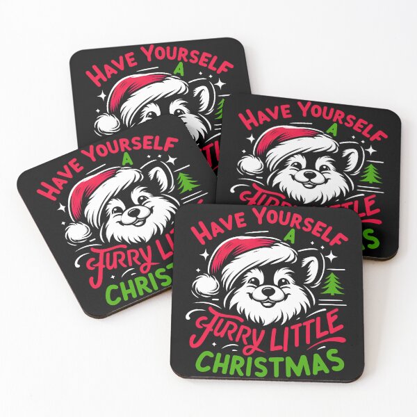 Item preview, Have yourself a furry little Christmas. Cute xmas festive dog design designed and sold by SideKickCreates.