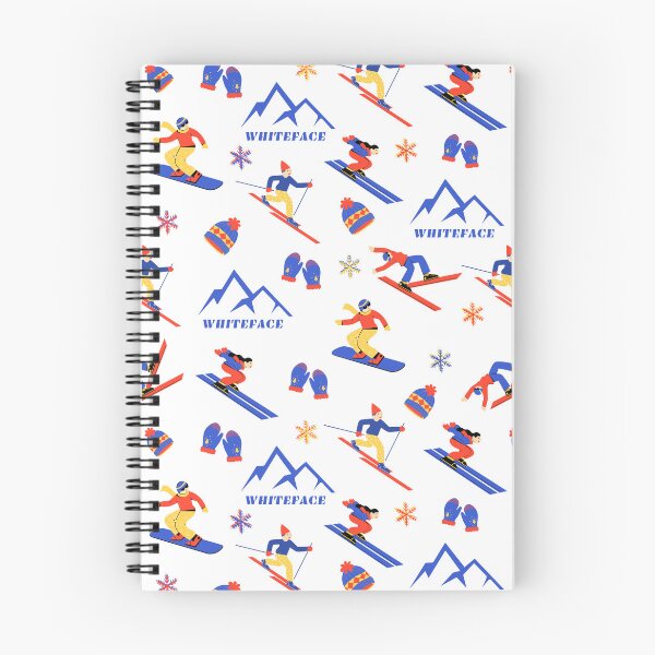 Item preview, Whiteface Mountain New York Adirondacks Ski Snowboard seamless pattern designed and sold by Vintage-TM.
