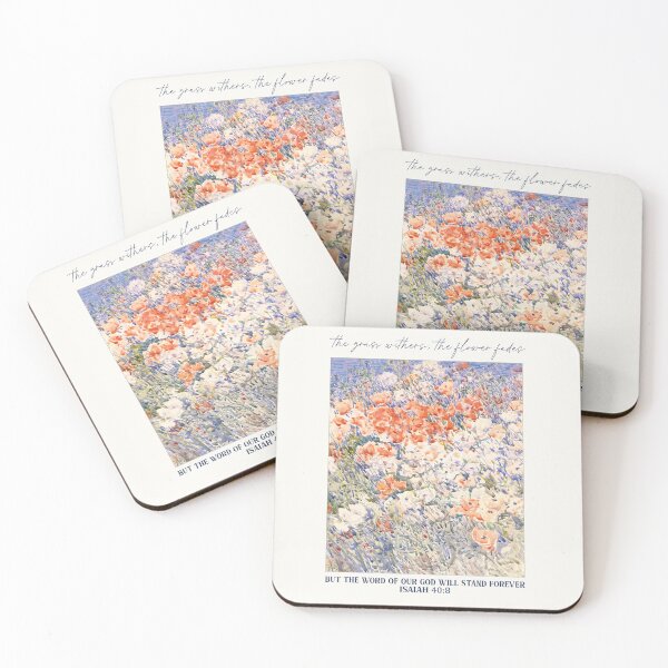 Item preview, Isaiah 40 Bible Verse Floral Design,Child Hassam Impressionist  designed and sold by WeBearFruit.