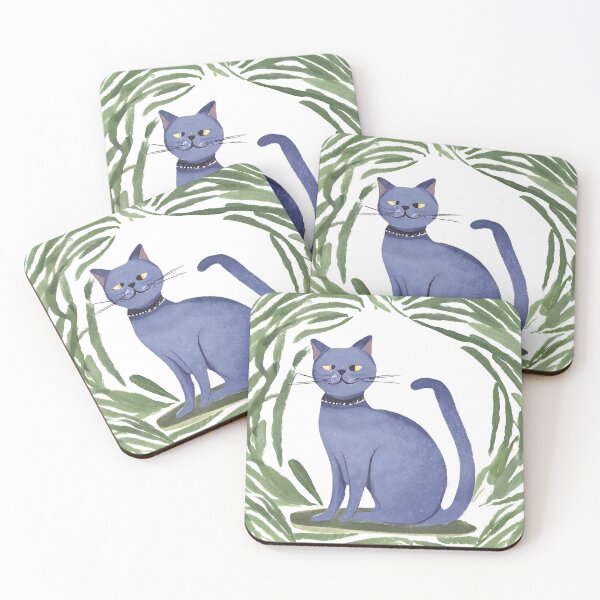 Item preview, Karma is a blue cat  designed and sold by 17Secrets.