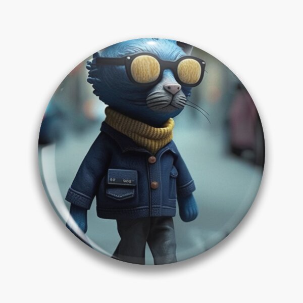 Item preview, Clay Hipster Cat 1 designed and sold by AstroRisq.