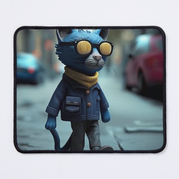 Item preview, Clay Hipster Cat 1 designed and sold by AstroRisq.