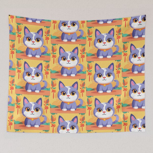 Item preview, Karma is a animated blue cat  designed and sold by 17Secrets.